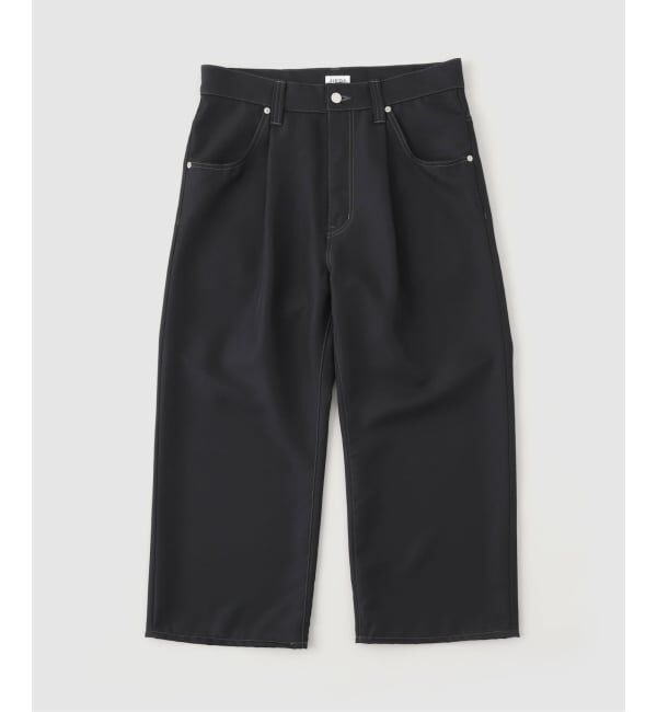 PULP「JIEDA / ジエダ WIDE ONE TUCK STRAIGHT PANTS」|スラックス|ブラック