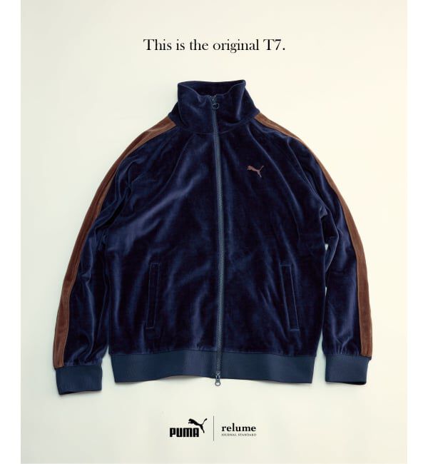 JOURNAL STANDARD relume「《WEB限定》PUMA / プーマ 別注 &rdquo;T7&rdquo; ベロア トラックジャケット」|その他|ネイビー
