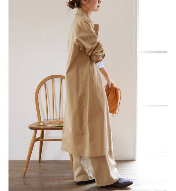 JOURNAL STANDARD relume「《追加》スーピマコットンステンカラーコート」|ステンカラーコート|
