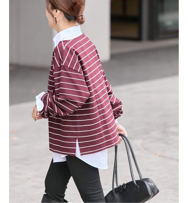 JOURNAL STANDARD「《追加2》カラーボーダーリラックスカットソー」|Tシャツ・カットソー|