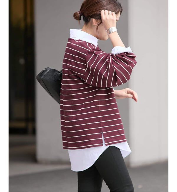 JOURNAL STANDARD「《追加2》カラーボーダーリラックスカットソー」|Tシャツ・カットソー|