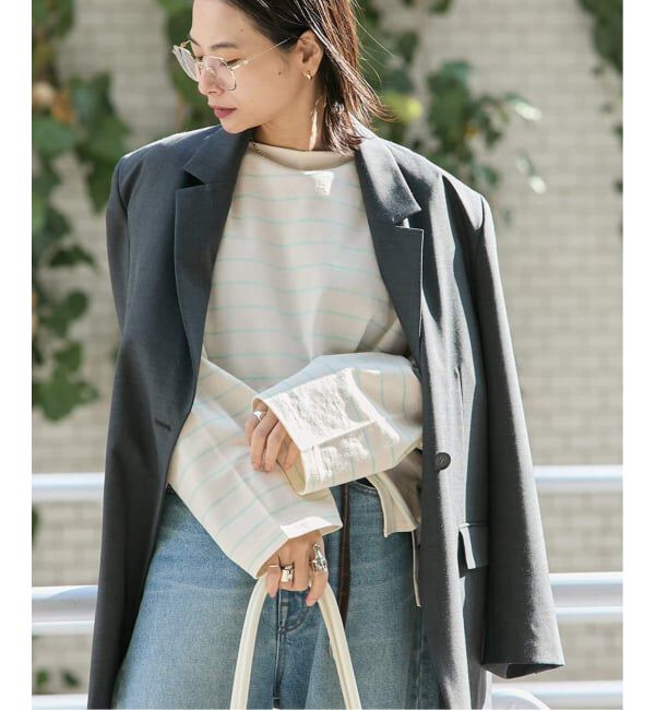 JOURNAL STANDARD「《追加2》カラーボーダーリラックスカットソー」|Tシャツ・カットソー|