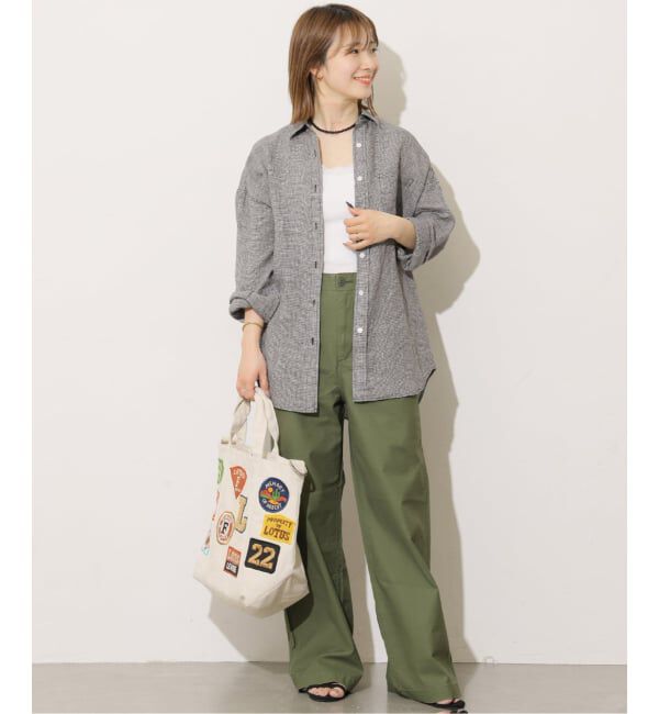 JOURNAL STANDARD relume「《予約》No.66フレンチリネンオーバーサイズシャツ」|シャツ・ブラウス|