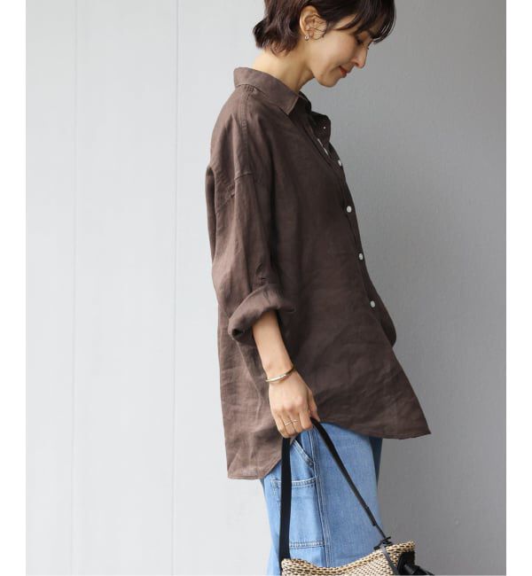 JOURNAL STANDARD relume「《予約》No.66フレンチリネンオーバーサイズシャツ」|シャツ・ブラウス|