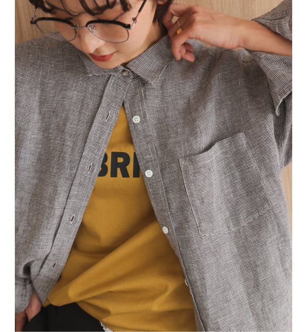 JOURNAL STANDARD relume「《予約》No.66フレンチリネンオーバーサイズシャツ」|シャツ・ブラウス|