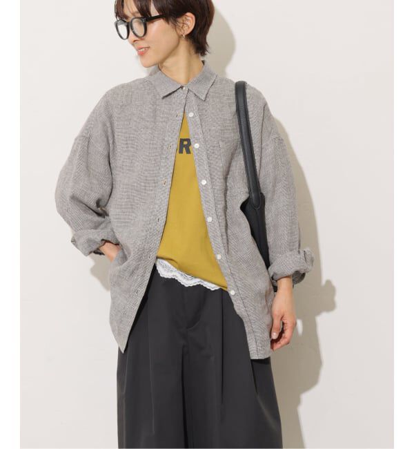 JOURNAL STANDARD relume「《予約》No.66フレンチリネンオーバーサイズシャツ」|シャツ・ブラウス|