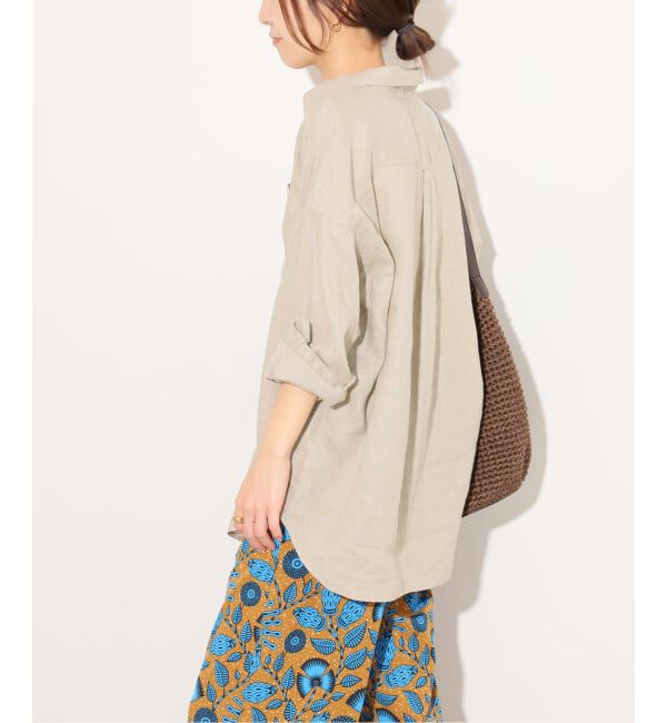 JOURNAL STANDARD relume「《予約》No.66フレンチリネンオーバーサイズシャツ」|シャツ・ブラウス|
