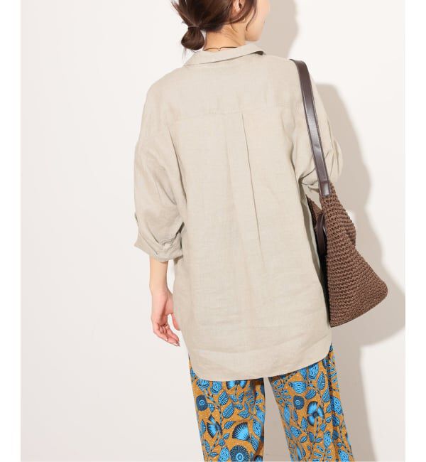 JOURNAL STANDARD relume「《予約》No.66フレンチリネンオーバーサイズシャツ」|シャツ・ブラウス|