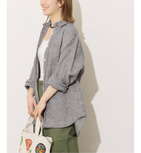 JOURNAL STANDARD relume「《予約》No.66フレンチリネンオーバーサイズシャツ」|シャツ・ブラウス|
