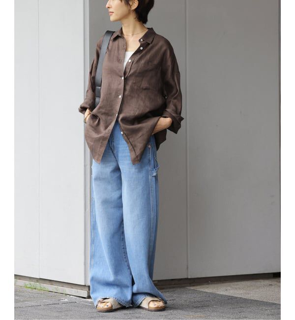 JOURNAL STANDARD relume「《予約》No.66フレンチリネンオーバーサイズシャツ」|シャツ・ブラウス|