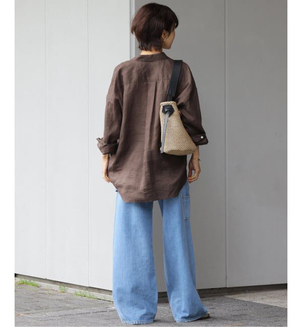 JOURNAL STANDARD relume「《予約》No.66フレンチリネンオーバーサイズシャツ」|シャツ・ブラウス|