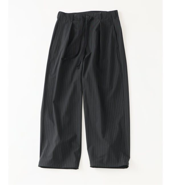 JOURNAL STANDARD「《予約》TR ストライプ オーバー パンツ」|スラックス|ブラック