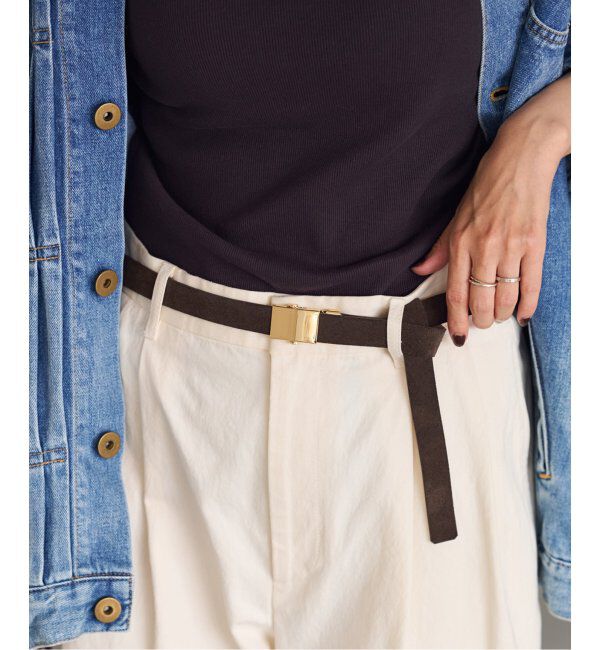 FRAMeWORK「≪追加≫LEFIJE/レフィエ ガチャベルト 2CM スウェード Goldバックル」|ベルト|