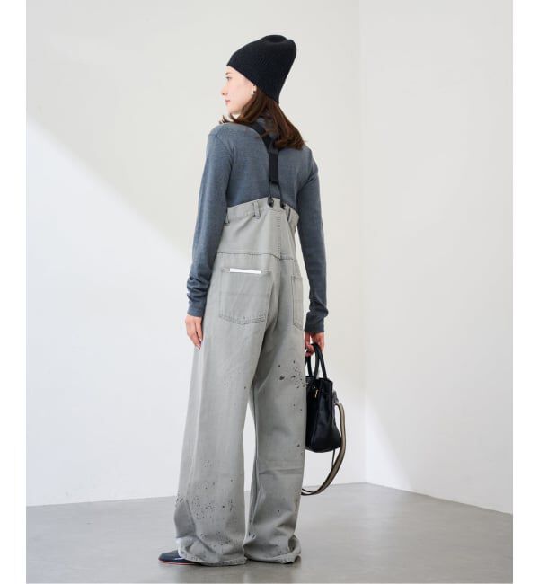 FRAMeWORK「PAYDAY /ペイデイ サスペンダー付きペイント加工デニム」|デニム|