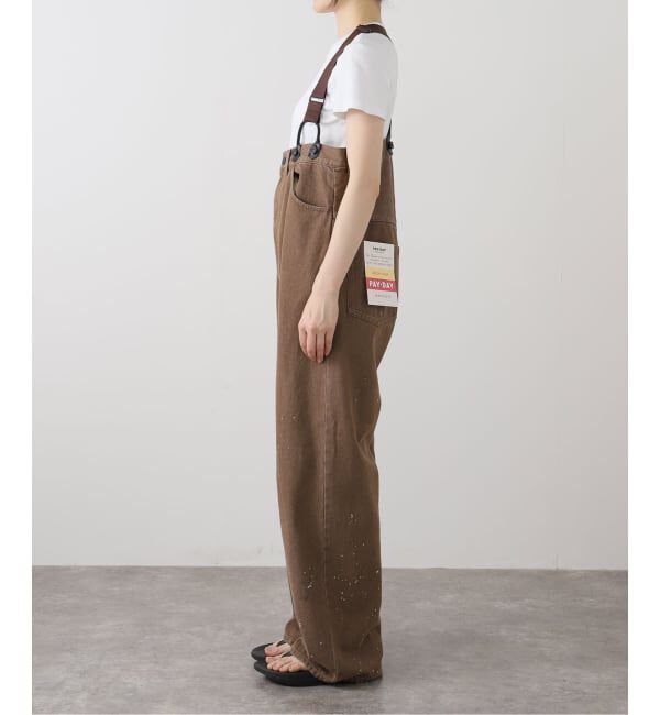 FRAMeWORK「PAYDAY /ペイデイ サスペンダー付きペイント加工デニム」|デニム|