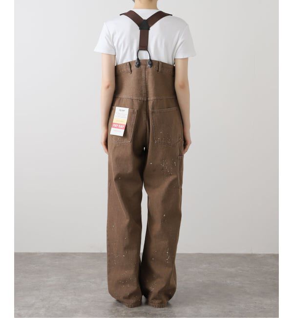 FRAMeWORK「PAYDAY /ペイデイ サスペンダー付きペイント加工デニム」|デニム|