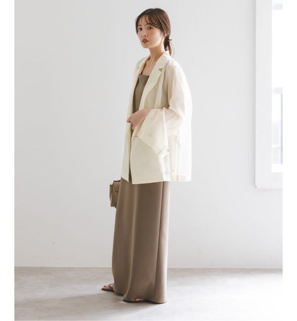 NOBLE「《追加》ソフトオーガンジーシアージャケット 3」|テーラードジャケット|