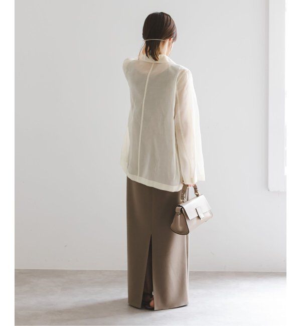 NOBLE「《追加》ソフトオーガンジーシアージャケット 3」|テーラードジャケット|