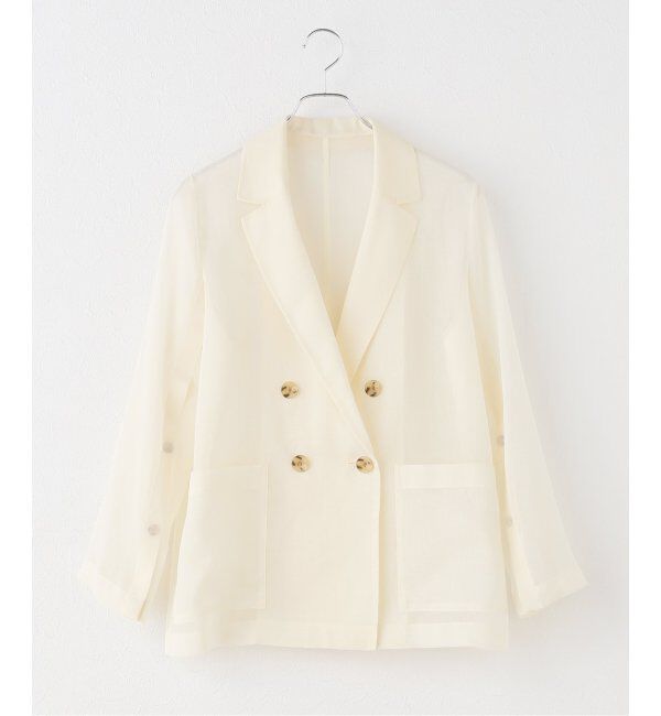 NOBLE「《追加》ソフトオーガンジーシアージャケット 3」|テーラードジャケット|