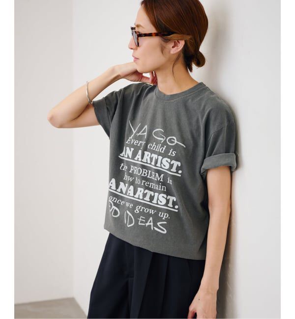 FRAMeWORK「YA GOOD IDEAS &times; KIBITZ HANDWKS MESSAGE TSHIRT」|Tシャツ・カットソー|