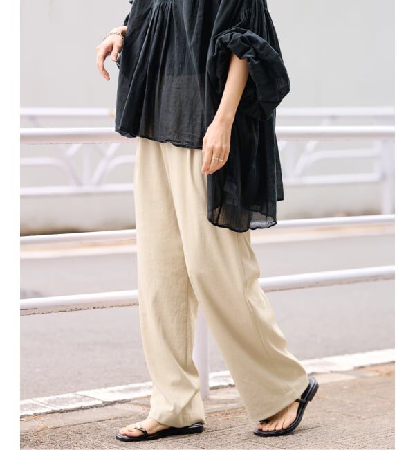 FRAMeWORK「≪追加≫ 手洗い可 / ポリエステルツイルリラックスパンツ」|その他|