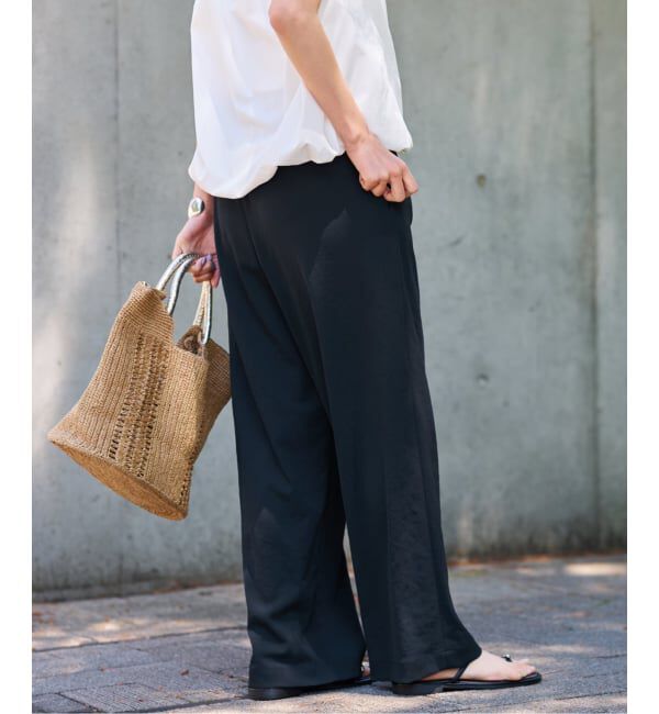 FRAMeWORK「≪追加≫ 手洗い可 / ポリエステルツイルリラックスパンツ」|その他|