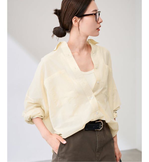 FRAMeWORK「シアーワイドシャツ」|シャツ・ブラウス|