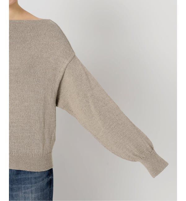 Spick and Span「シルクコンペーパーヤーンニュアンスネックニット」|ニット・セーター|