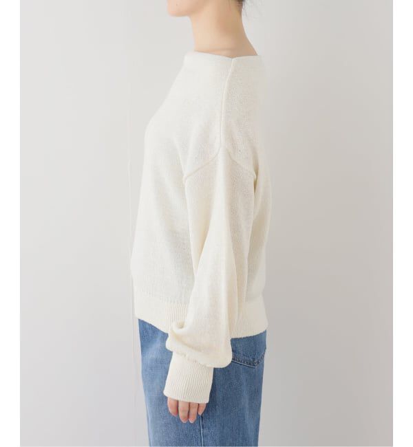 Spick and Span「シルクコンペーパーヤーンニュアンスネックニット」|ニット・セーター|