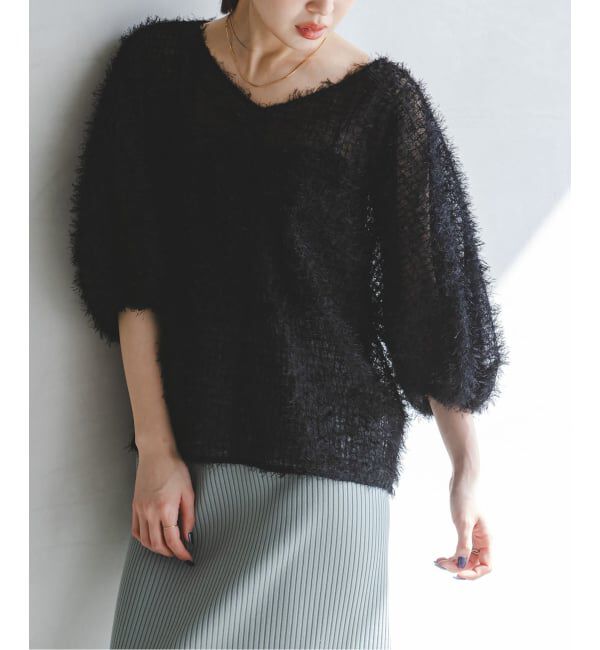 NOBLE「《予約》フェザーチュールボリュームブラウス」|シャツ・ブラウス|