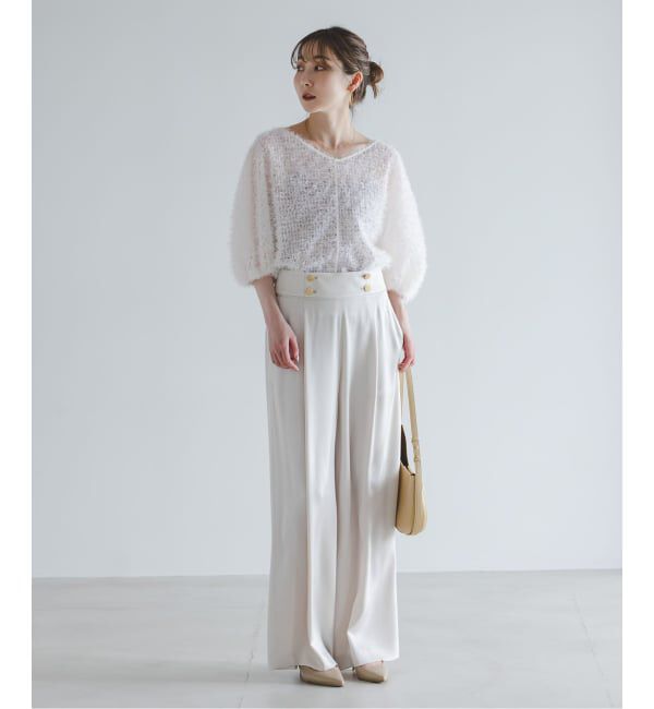 NOBLE「《予約》フェザーチュールボリュームブラウス」|シャツ・ブラウス|