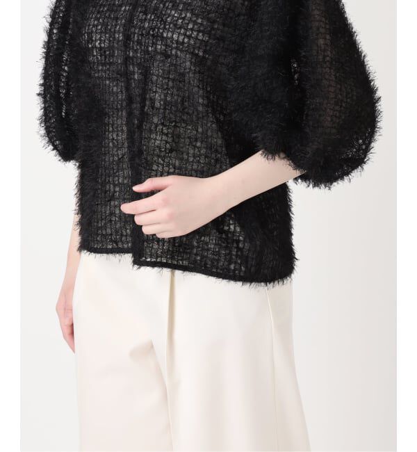 NOBLE「《予約》フェザーチュールボリュームブラウス」|シャツ・ブラウス|