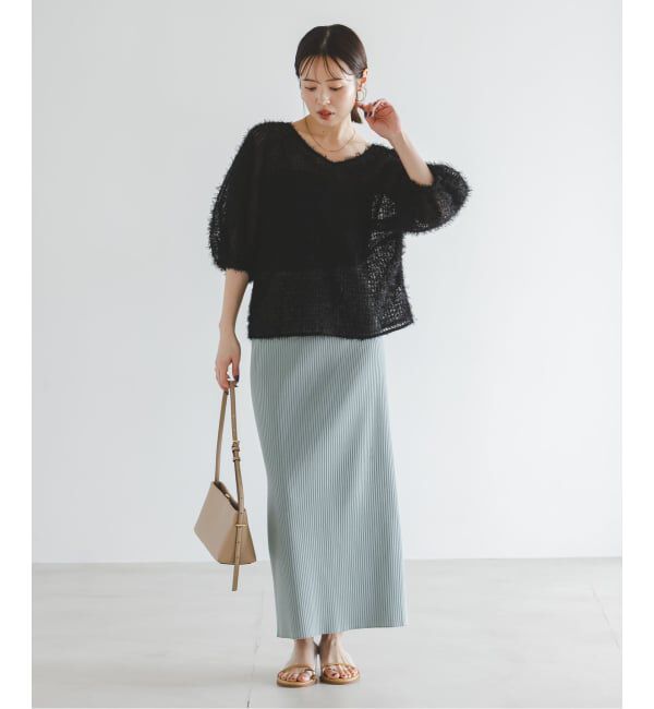 NOBLE「《予約》フェザーチュールボリュームブラウス」|シャツ・ブラウス|