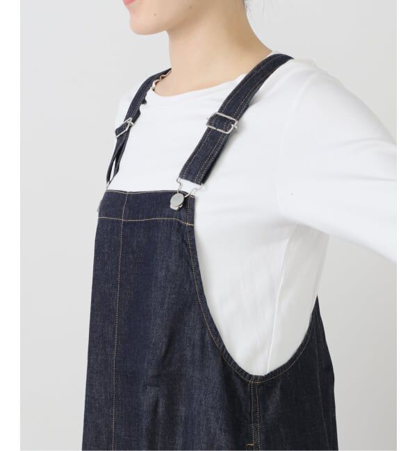  「【洗える】Munich/ミューニック スラブデニムサロペット」|オールインワン|