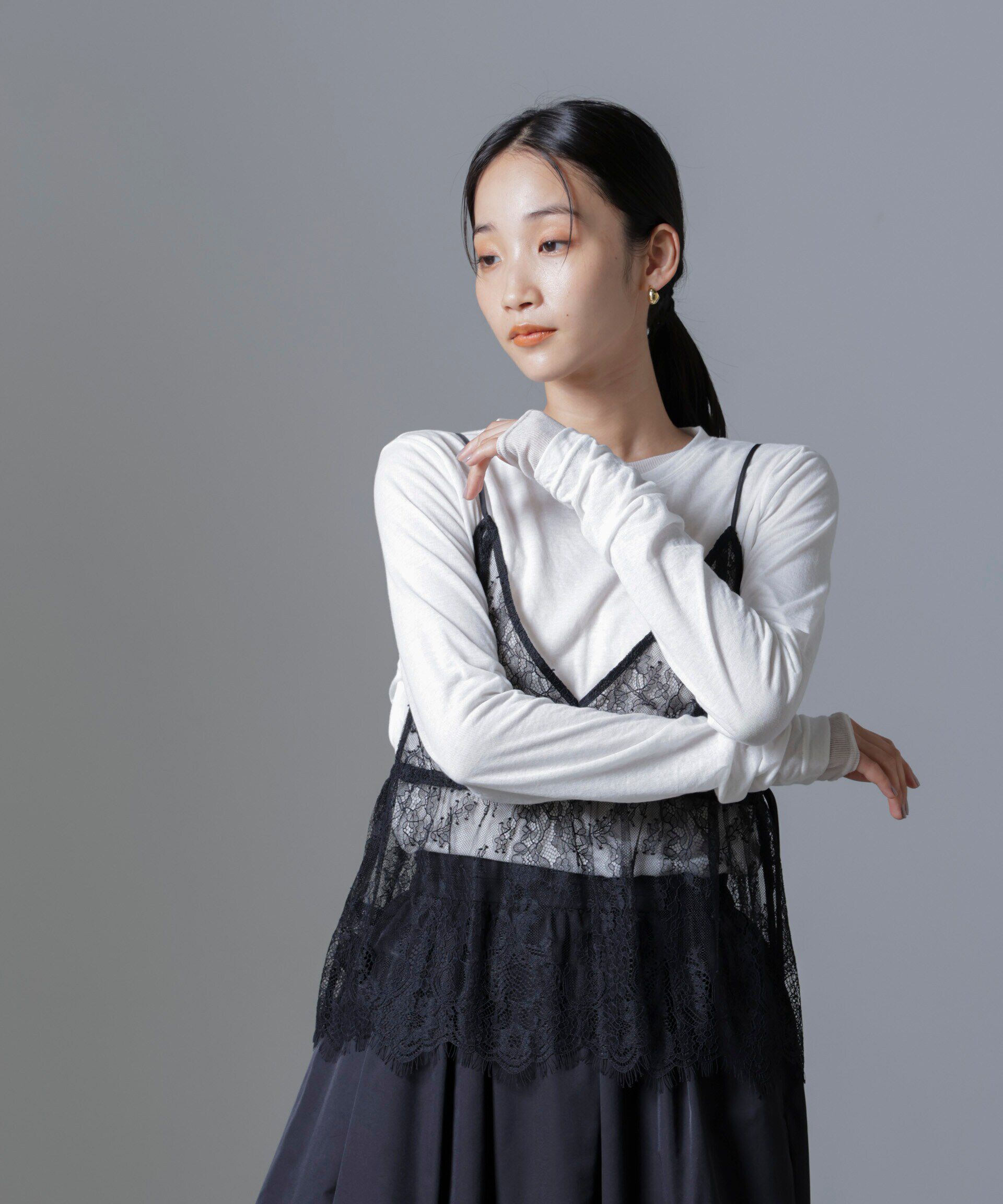 nano･universe「レースキャミブラウス」|シャツ・ブラウス|