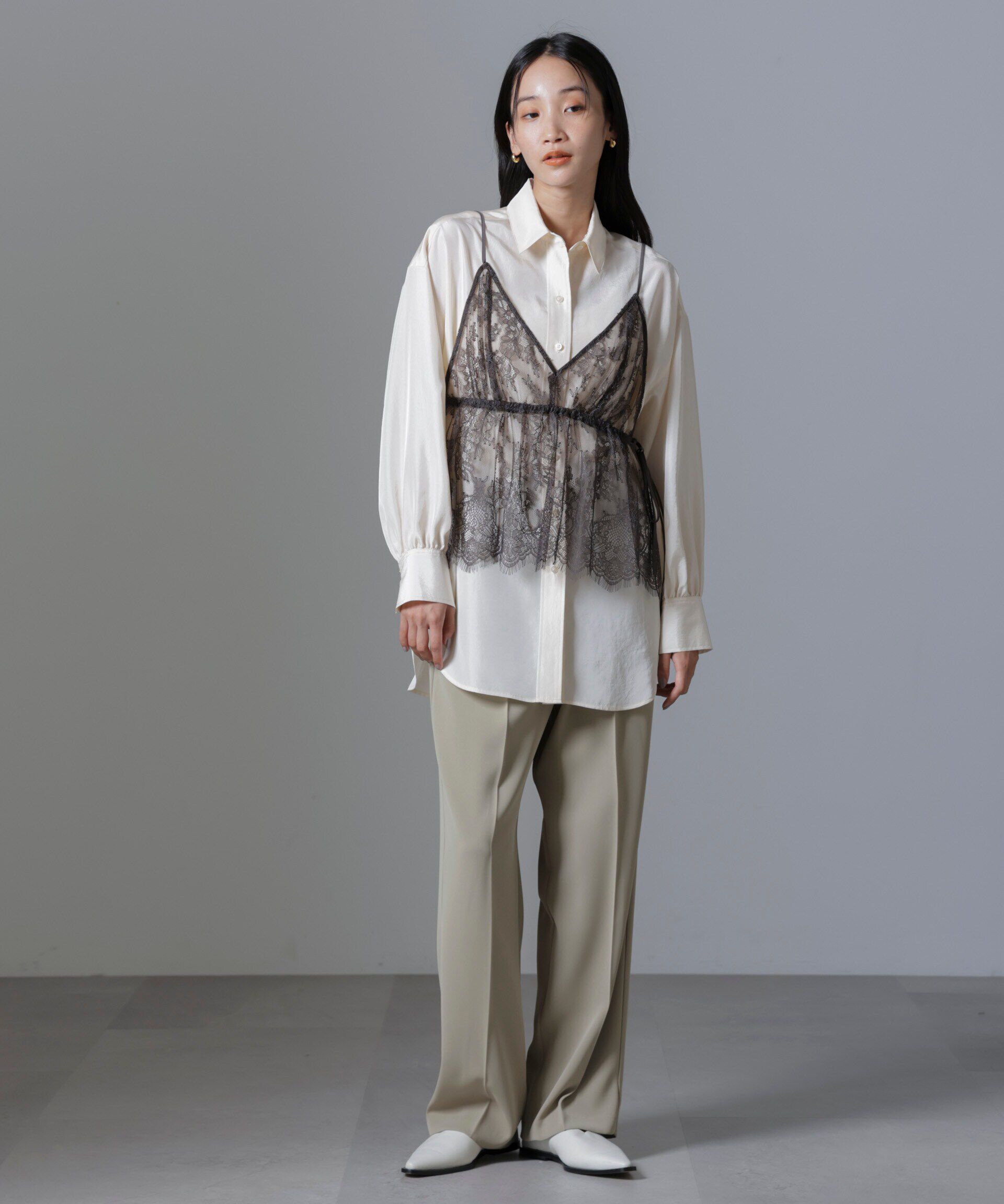 nano･universe「レースキャミブラウス」|シャツ・ブラウス|