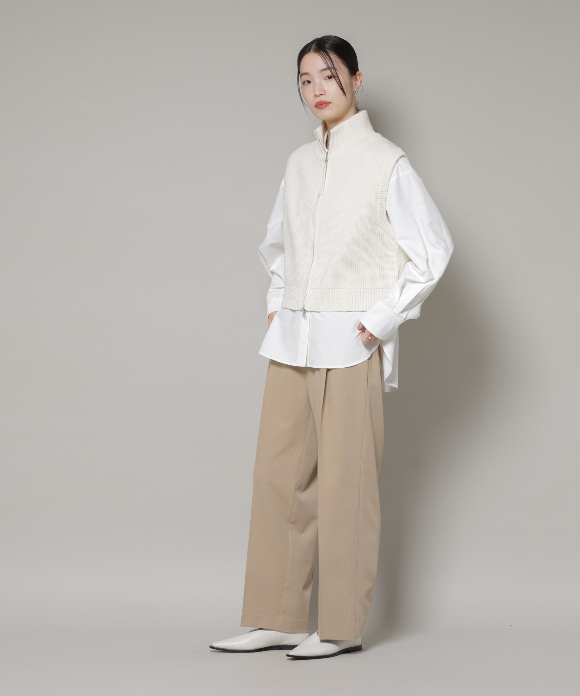 nano･universe「コットンライクタイプライターベーシックシャツ」|シャツ・ブラウス|