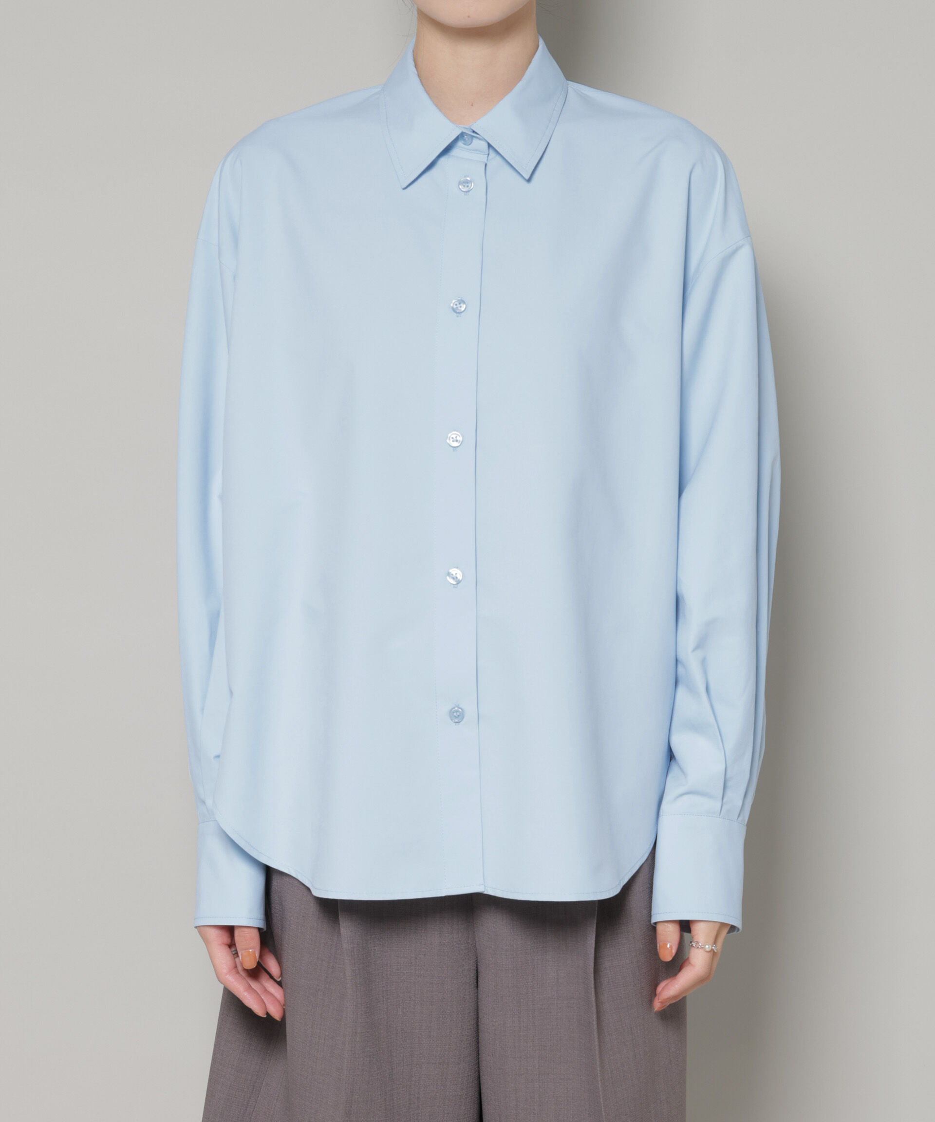 nano･universe「コットンライクタイプライターベーシックシャツ」|シャツ・ブラウス|