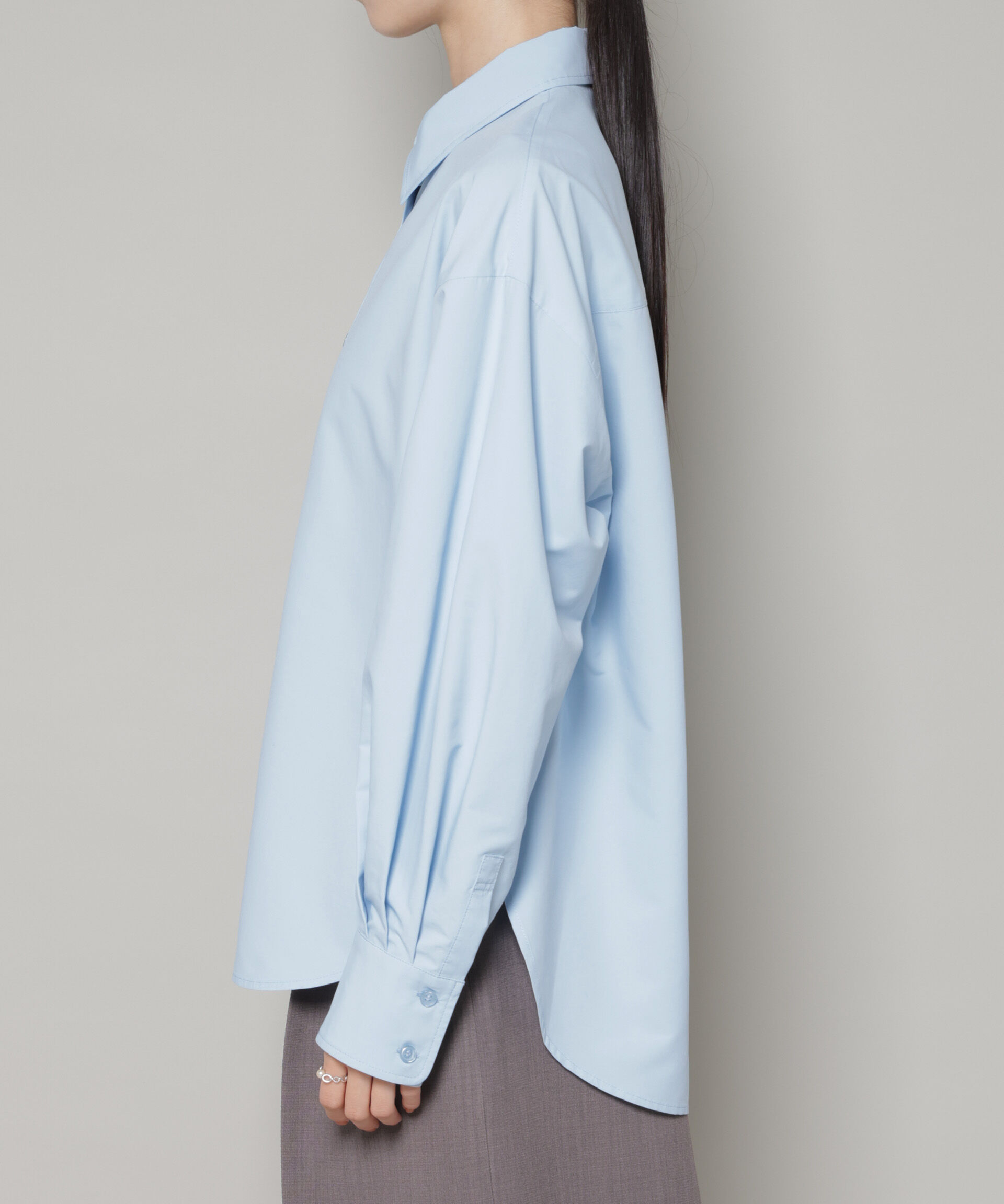 nano･universe「コットンライクタイプライターベーシックシャツ」|シャツ・ブラウス|