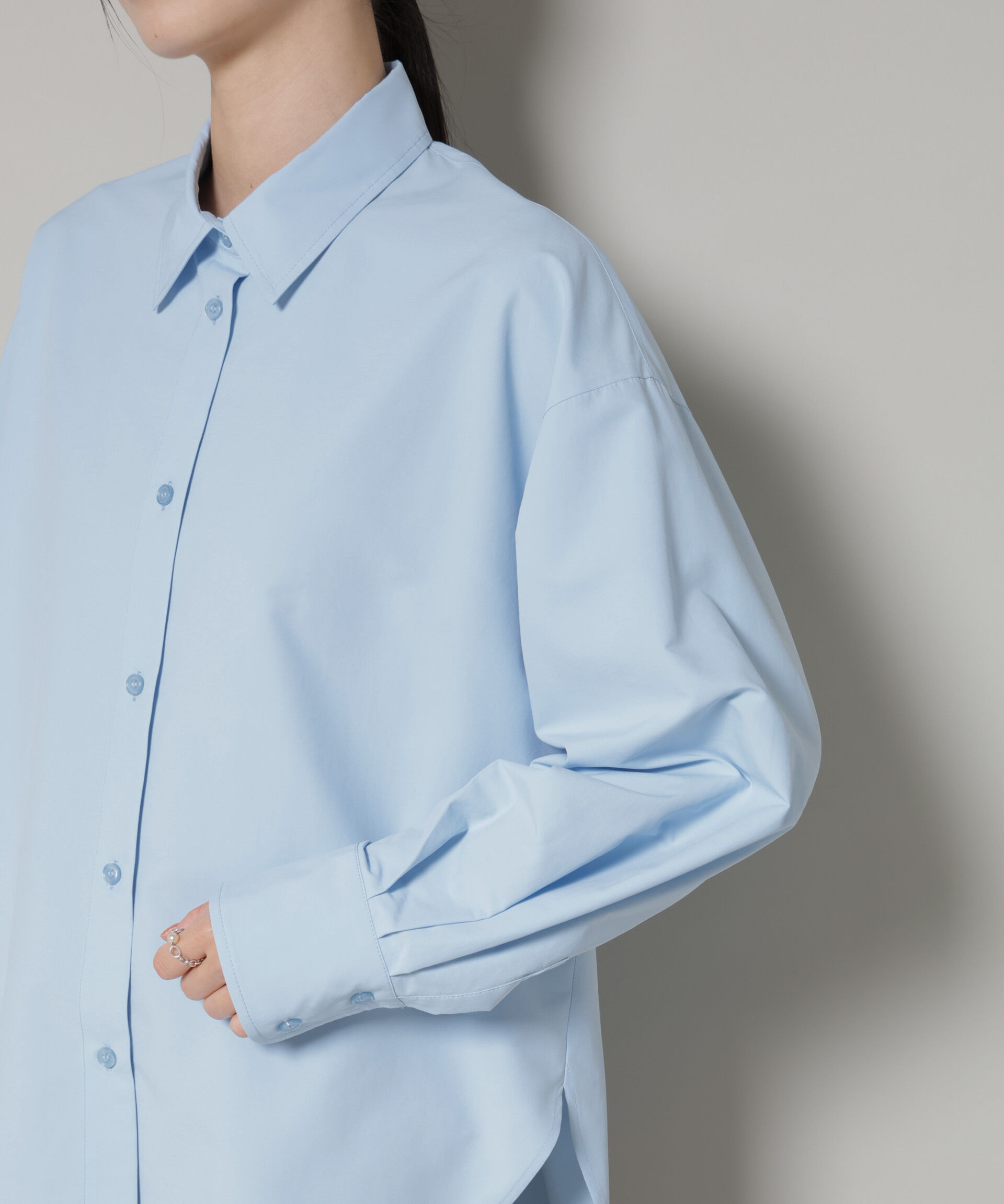 nano･universe「コットンライクタイプライターベーシックシャツ」|シャツ・ブラウス|