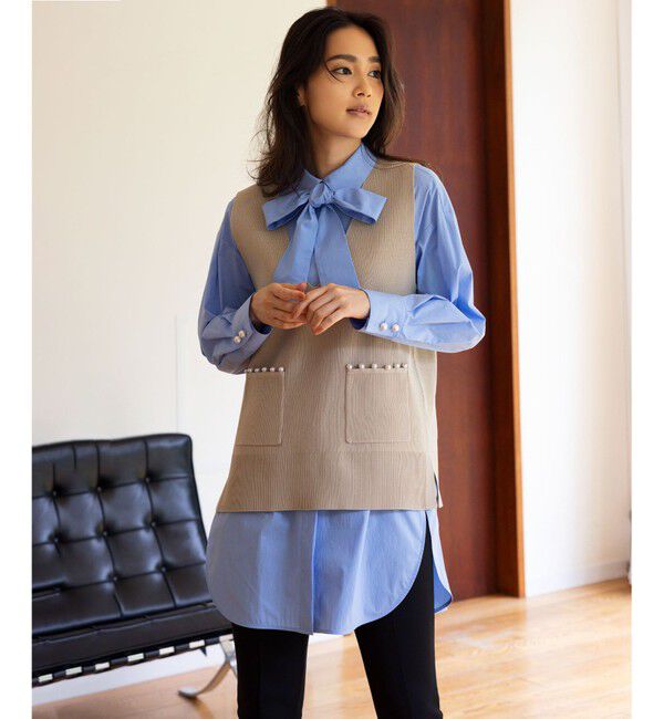 組曲「【洗える・ウエストゴム仕様】ハイパワーストレッチサイドスリット パンツ」|その他|