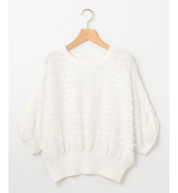 組曲「【WEB限定】カットジャガードドルマンスリーブ ニット」|ニット・セーター|