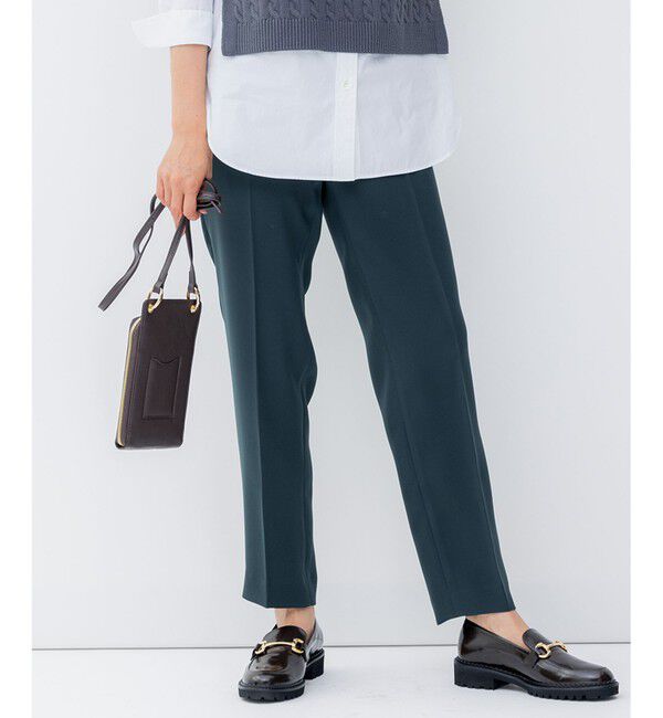 23区「【洗える】ドライダブルサテン ドロスト パンツ」|その他|ﾀﾞｰｸｸﾞ