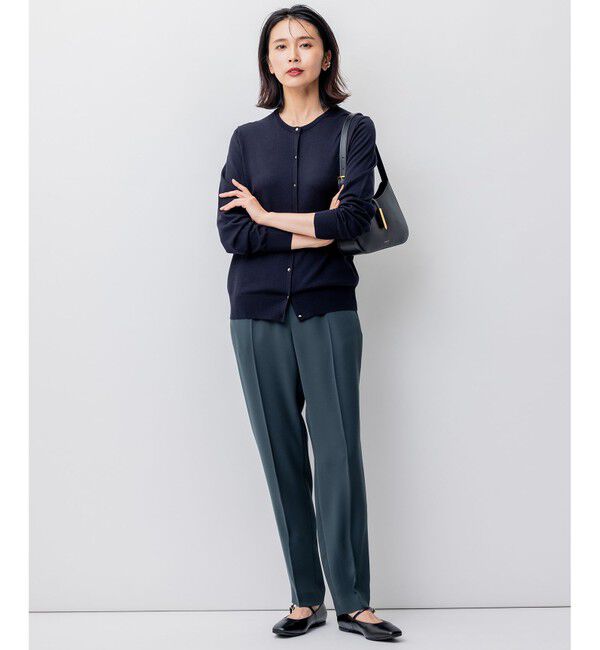 23区「【洗える】ドライダブルサテン ドロスト パンツ」|その他|