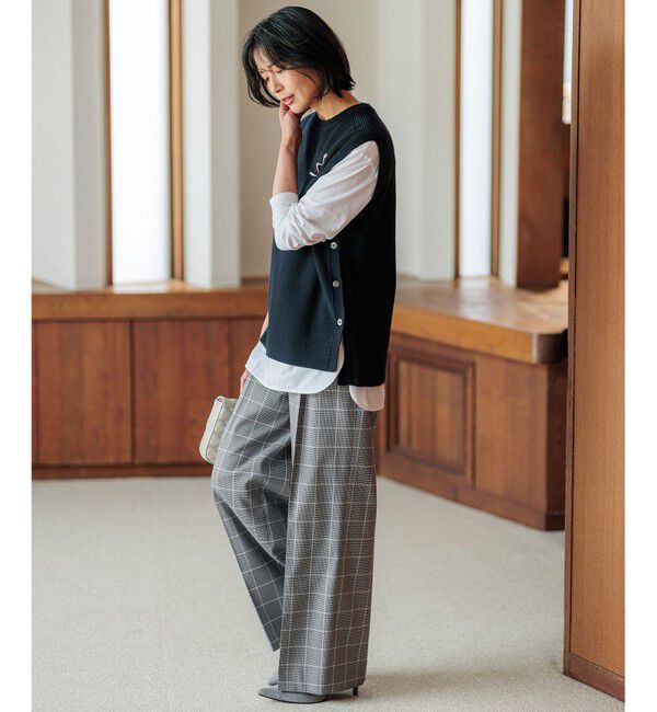 23区「【洗える】ガンクラブプレイドチェック パンツ」|その他|