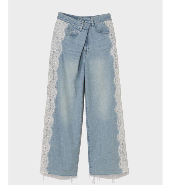 Grace Class「サイドレースデニムパンツ」|デニム|