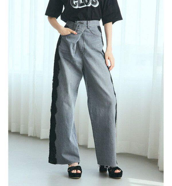 Grace Class「サイドレースデニムパンツ」|デニム|