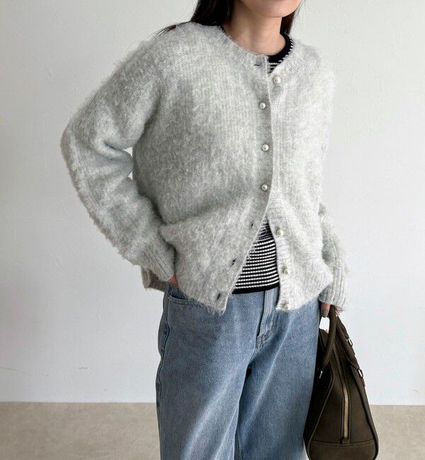 fredy emue「ふわふわ起毛ニットカーディガン」|カーディガン|