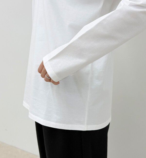 fredy emue「ワンポイント刺繍ロゴロンTシャツ」|Tシャツ・カットソー|