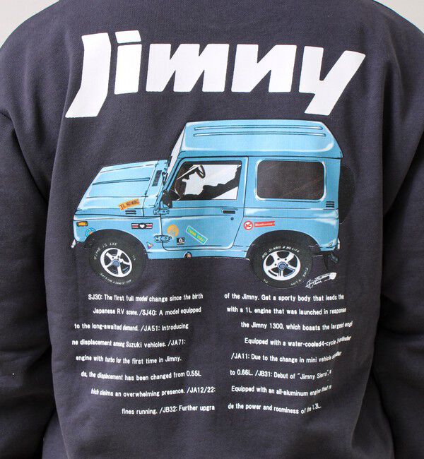 GLOSTER「【ロングセラーコラボ】ジムニー&times;GLOSTER Suzuki Jimny 裏毛プリントスウェット」|スウェット・ジャージ|